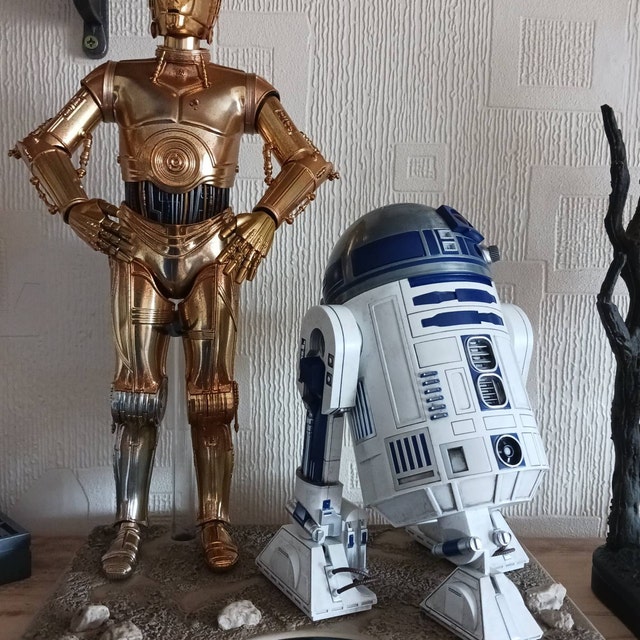 スターウォーズ 1/6スケール C-3PO と R2-D2 用ディスプレイ