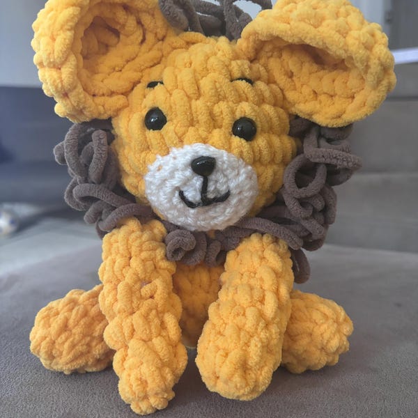 Small Lion Crochet Pattern , Amigurumi Mini Jungle Animal Crochet PDF ...