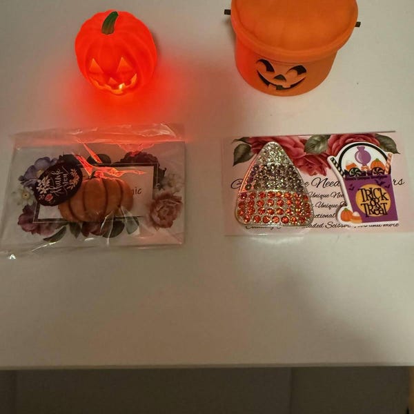 Halloween Tiered Tray Light up Mini Jack O Lantern Decor, Fairy Garden ...