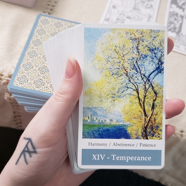 Claude Tarot Deck. Impressionism Art Tarot Etsy