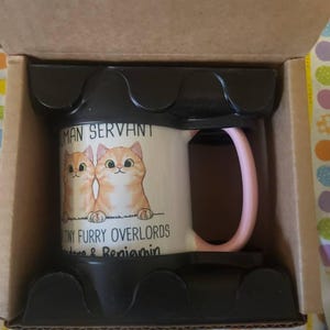 Personalized Coffee Mug for Cat Lover, Good Morning Cat Human ...