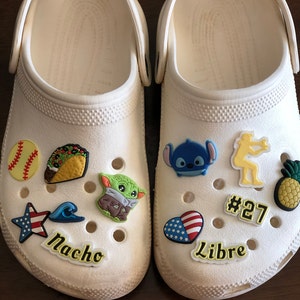 croc softball charms