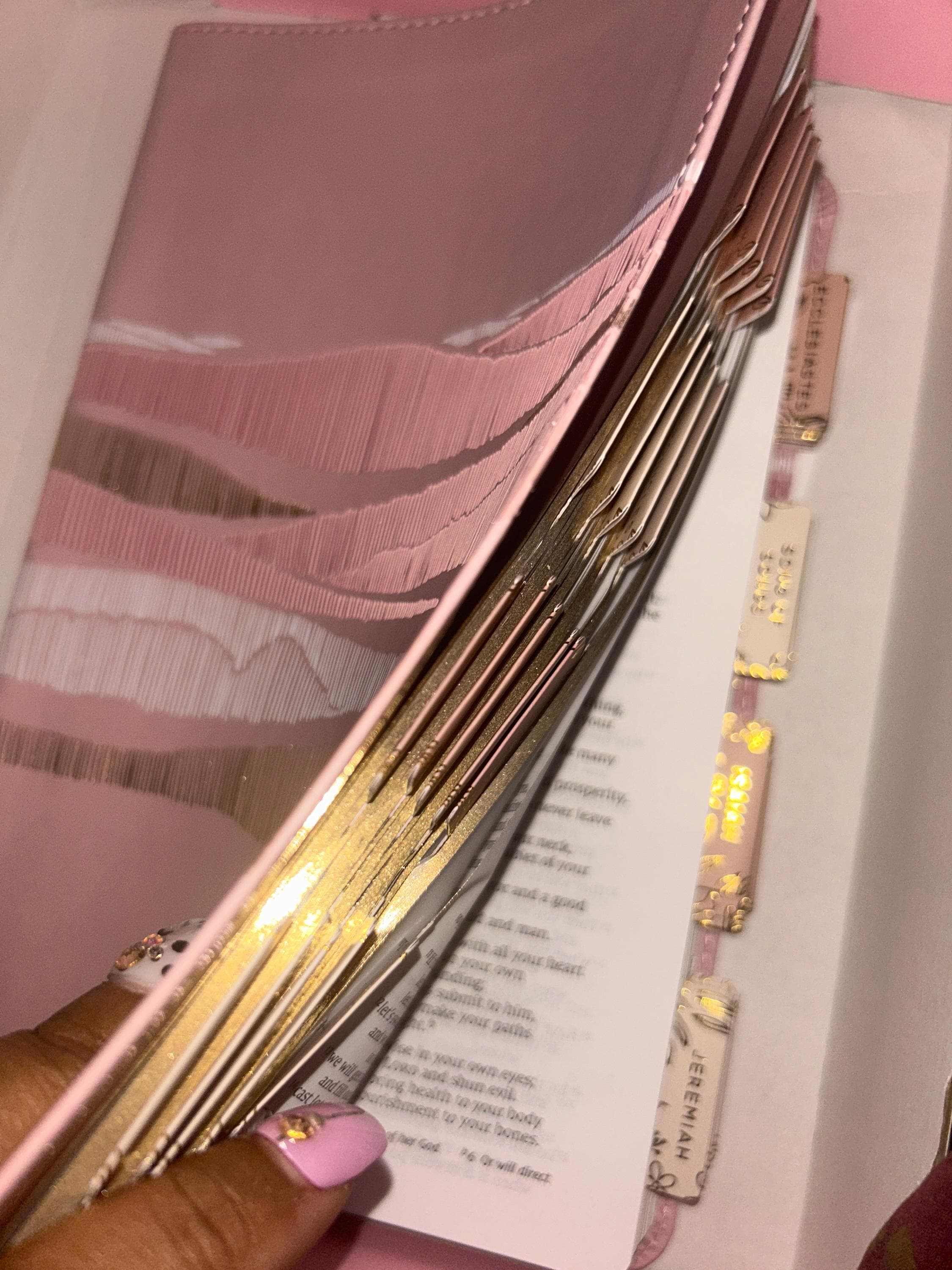 Custom Pink Bible with Tabs | NIV Women’s Bible | Personalized Christian Gift