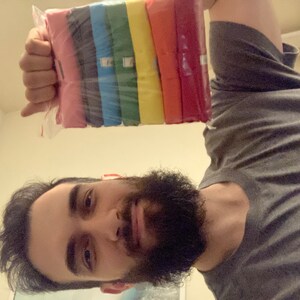Sahin added a photo of their purchase