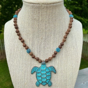 Verdigris Patina Metal Sea Turtle Weathervane - Adjustable Roof Mount, 26" High, Green Weathered Copper Look