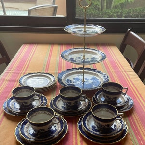 Royal Doulton Booths Real Old Willow the Majestic Collection Trio