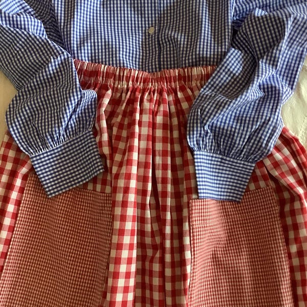 Country Gingham Pinafore Dress