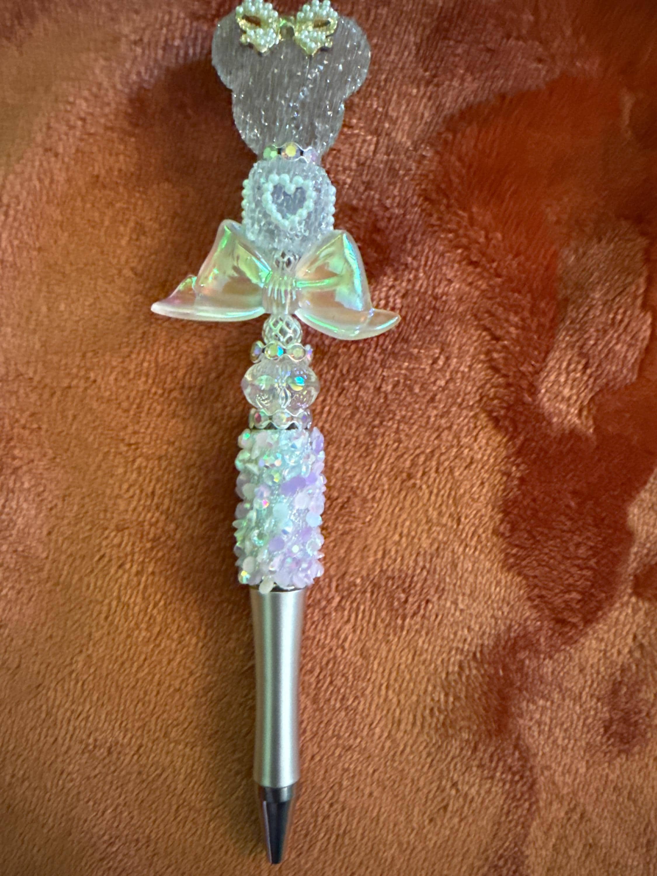 Mickey and Minnie Pens - Handmade Beadable Pens