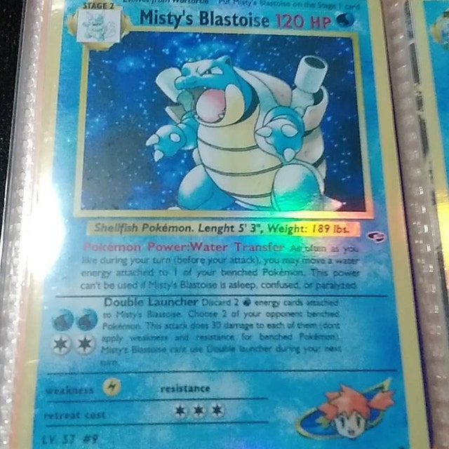 Misty's Blastoise Gym Heroes Revival Handmade Holo Proxy Card - Etsy Misty's Blastoise Gym Heroes Revival Handmade Holo Proxy Card - Etsy