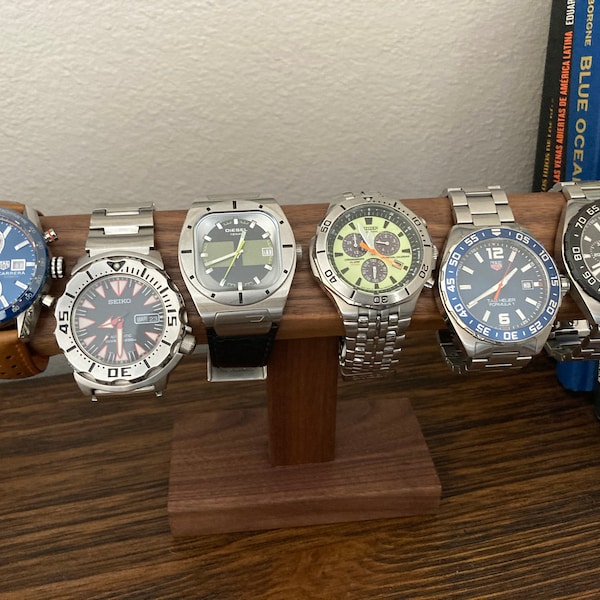 Walnut Wood Display, T-BAR Watch/bracelet Display, Jewelry Display ...