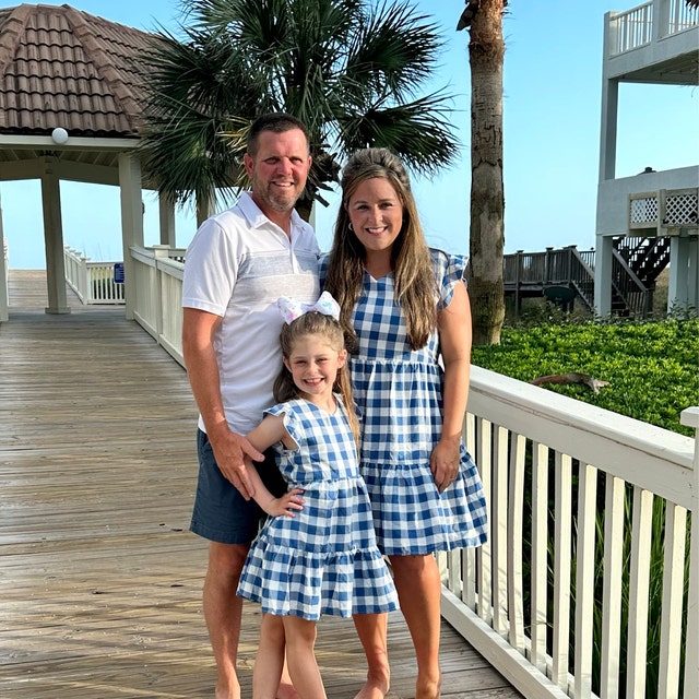 Blue Checkered Mommy & Me Dress Set - Coordination