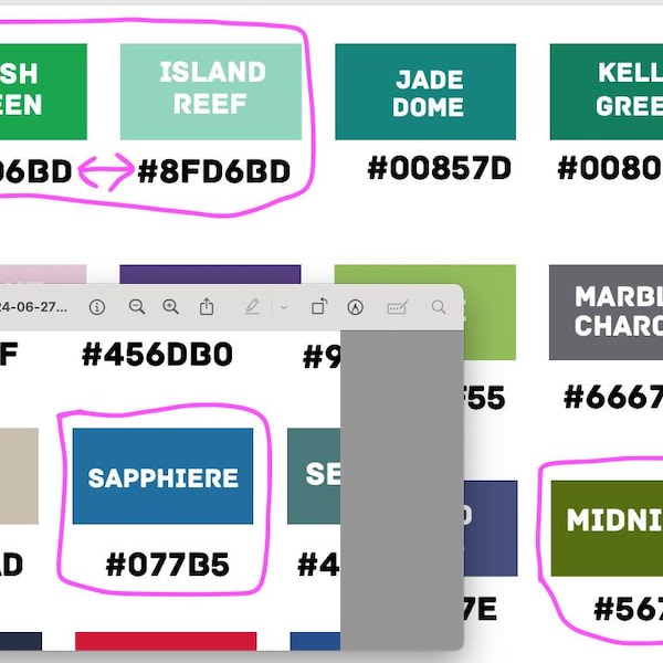 Gildan Color Chart With Hex Codes (PDF & JPG) - Etsy