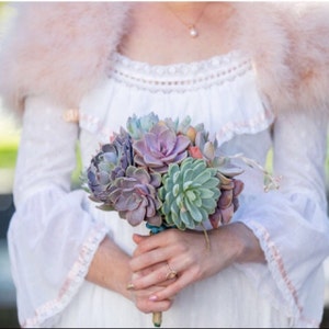 Succulent Wedding Bouquet Customized Wedding Bouquet Bridal Etsy