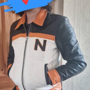 Subaru Natsuki Cosplay Jacket, Re:zero Anime, Cowhide or Sheepskin