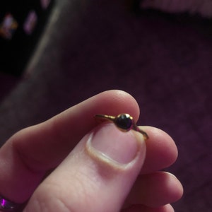Customer photo from DylanMerry, Dainty Raw Garnet Ring