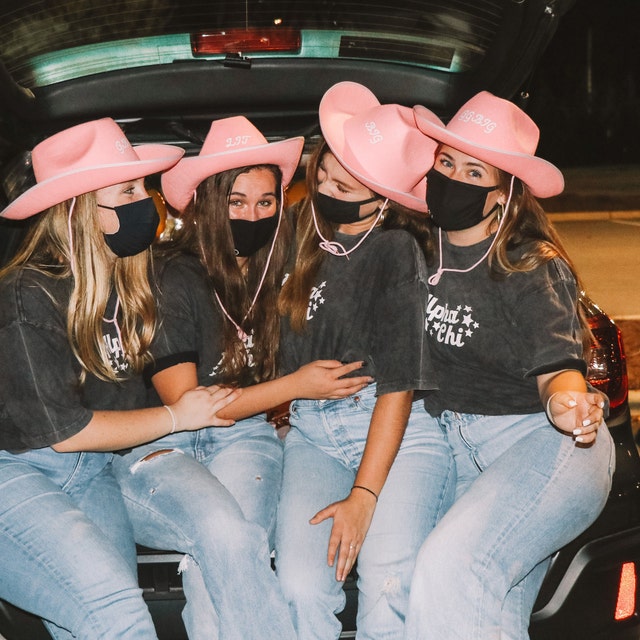 Custom Pink Cowboy Hat - Sprinkled With Pink