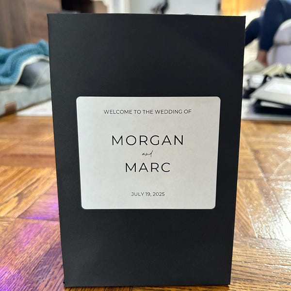 Wedding Welcome Bag Sticker - Welcome Bag for Hotel Guests Stickers ...