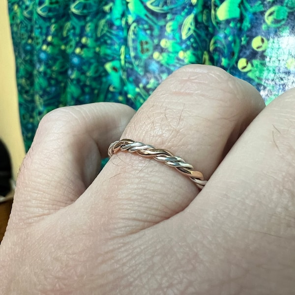 ABLE Two-Tone Twist Ring