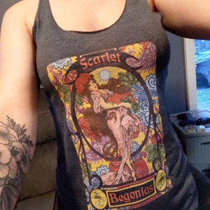 scarlet begonias t shirt
