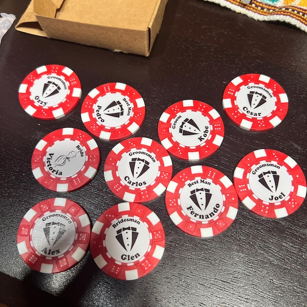 500 Custom Plastic Poker Chips, Print Your Personalized Text Or Image