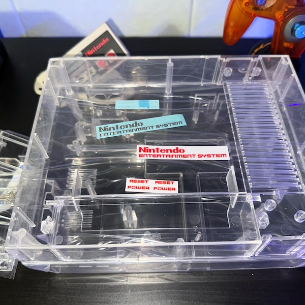 NES Replacement Housing Shell Transparent Protective Case for NES for ...