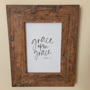 Grace Upon Grace Printable, Print, Wall Art, Sign, Christian Wall Art ...