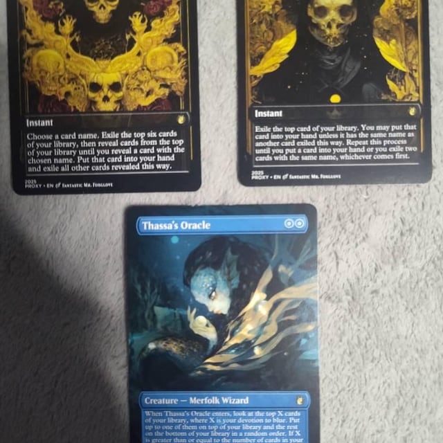 Thoracle Combo Bundle | Proxy Cards  Thassa's Oracle, Tainted Pact, and  Demonic Consultation - Etsy Israel