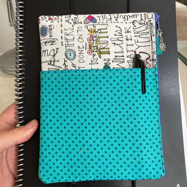 Planner Pouch Sewing Pattern PDF | Zipper Pencil Case Tutorial ...
