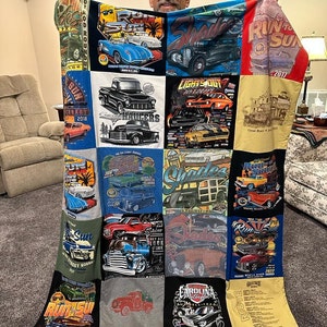 Custom Blankets Made From T-shirts, Jerseys an Other Shirts With Fleece ...