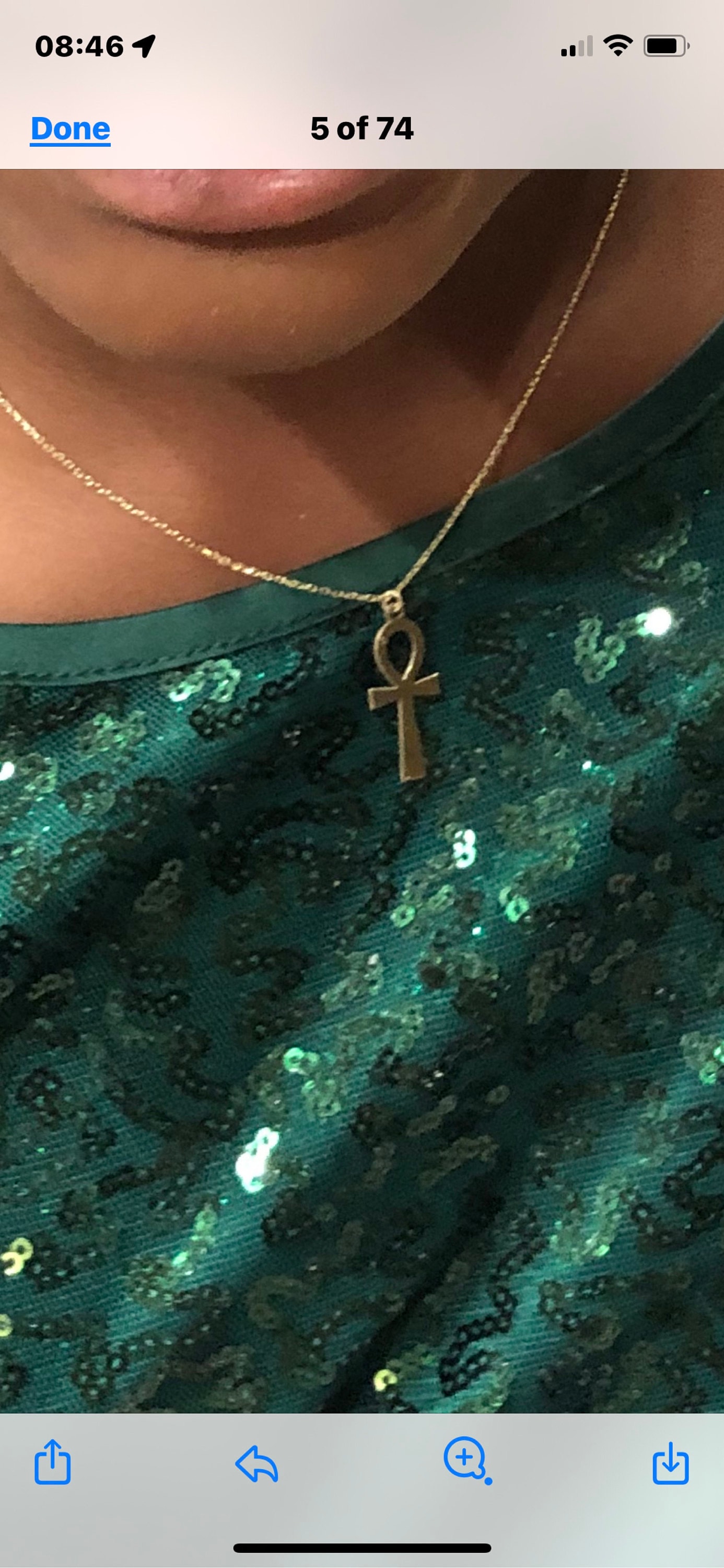Gold Ankh Necklace,925 Silver Ankh Necklace,Adinkra Ankh Pendant,Antique Egypt Jewelry, Handmade Jewelry,Gifts for Her, Ankh Pendant