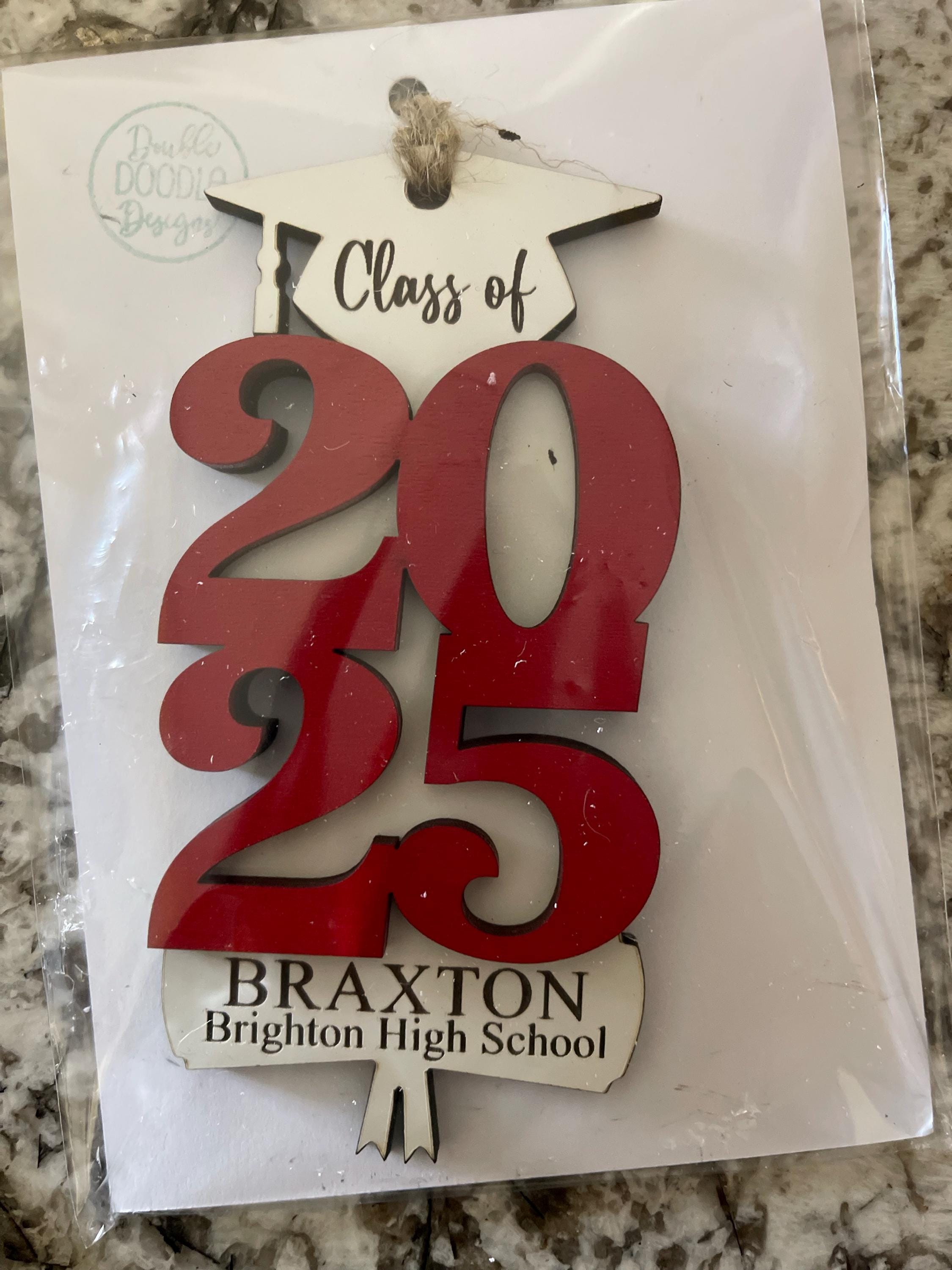 Class of 2025 Gift, Graduation Gift, Senior Year Keepsake, Personalized Ornament