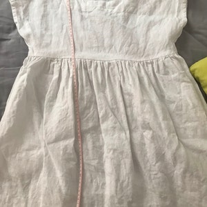 JASMINE Linen Dress / Linen Tunic Dress / Linen Summer Dress / Midi ...