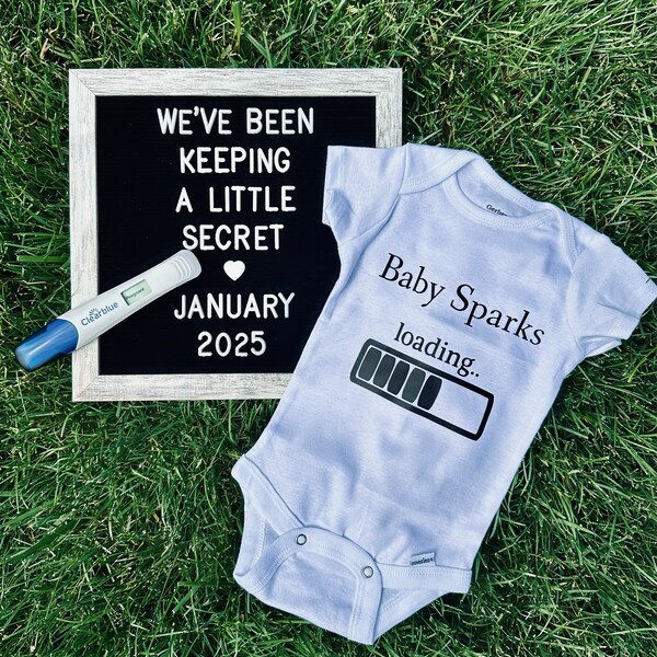 Baby Coming Soon Onesie - Pregnancy Announcement Bodysuit 0-3 Months