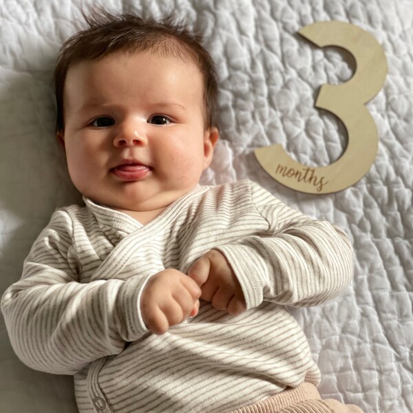Baby Milestone Cards - Monthly Baby Photo Prop - Baby Shower Gift ...