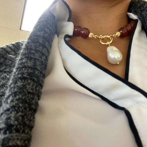 Women Choker Necklace: Statement Hollow Heart Pendant Necklace With Imitation Pearls And Colorful Accents For Women From Patrickpatterson, $8.89
