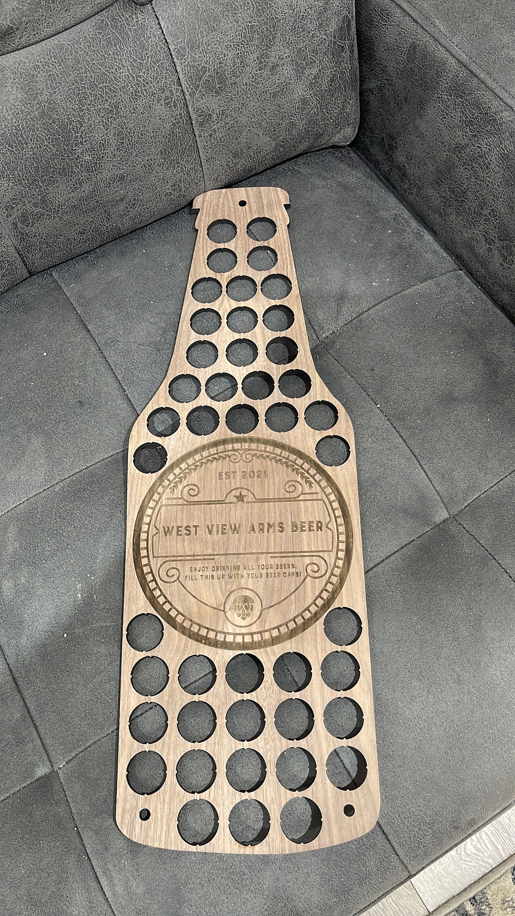Personalised Beer Bottle Cap Collector, Beer Cap Collector, Fathers Day Gift, Man Cave Decor, Bottle Top Collector, Beer Bottle Top Holder