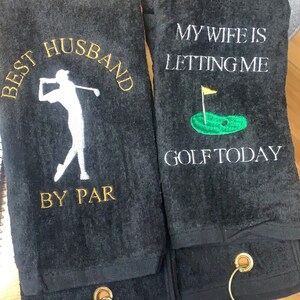 Personalized Monogrammed Golf Towel Embroidered Golf Towel - Etsy