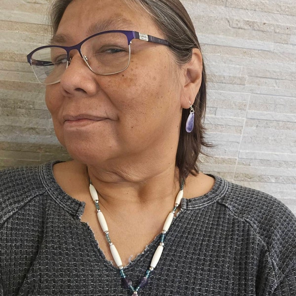 Wampum Blütenblatt förmige Ohrringe Etsy.de