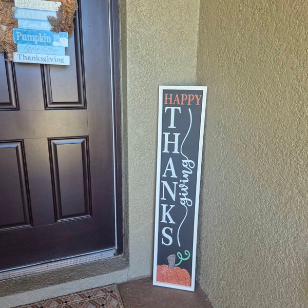 Fall Porch Sign | Reversible Fall Christmas Porch Sign | Fall Decor for ...