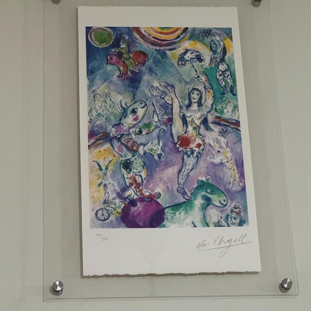 MARC CHAGALL 'lovers With a Bouquet' - Original Lithograph- Signed