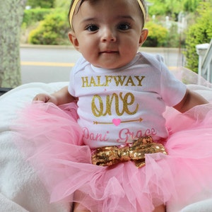 Halfway to one outfit girl Outlet