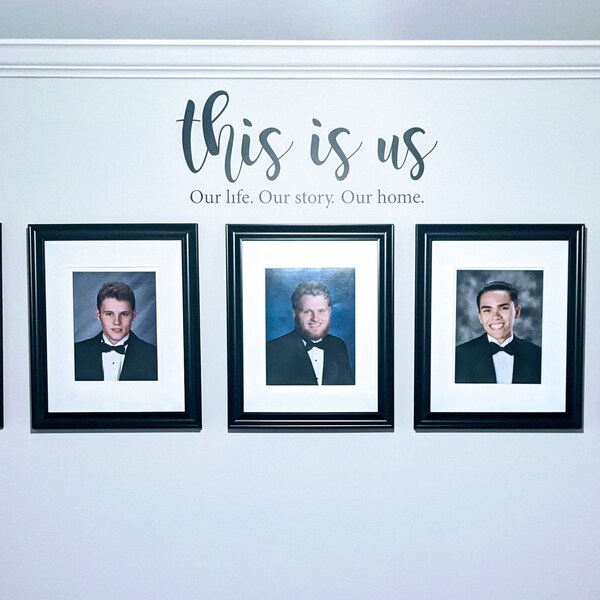 This is Us Our Life Our Story Our Home Family Quote Vinyl Wall Decal - Etsy