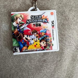 ミニ3DSゲームケースキーチェーン、レトロ任天堂カバーアート