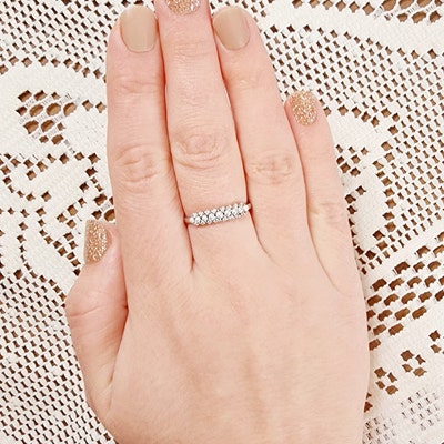 Marquise Shaped Emerald Curved Wedding Band Unique Moissanite Curved ...