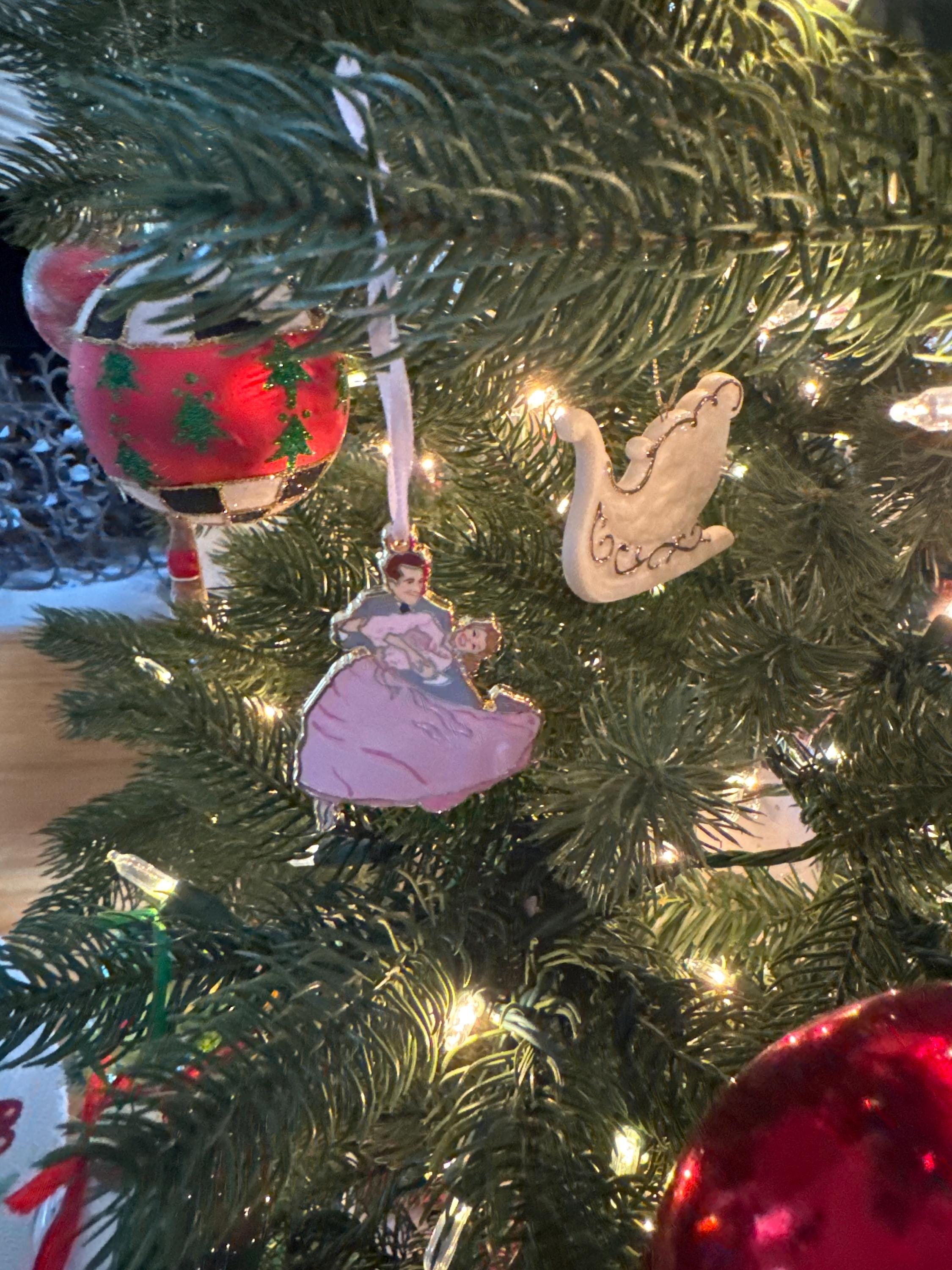 Sisters White Christmas Ornament