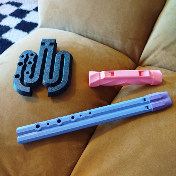 3D Printable Drone Flute 3D FILES. A Travelfriendly Unique Musical