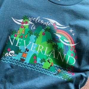 Peter Pan T-shirt Neverland Disney Mermaids Disney Shirt Disney Peter Pan  Disney T-shirt - Etsy