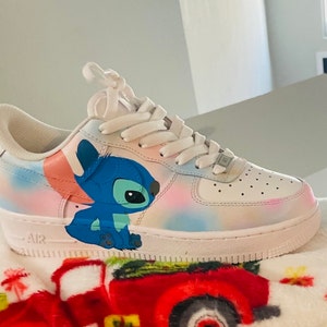 Custom Sneakers, Custom Shoes, Cute Hand Painted Shoes, Stitch Hand ...