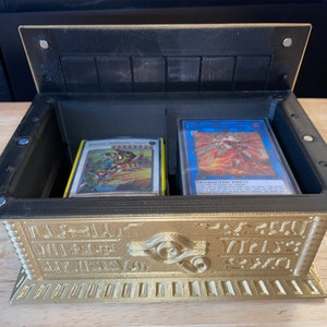 Gold Sarcophagus (250+ Cards)  Deck Box for Trading Card Games - Etsy