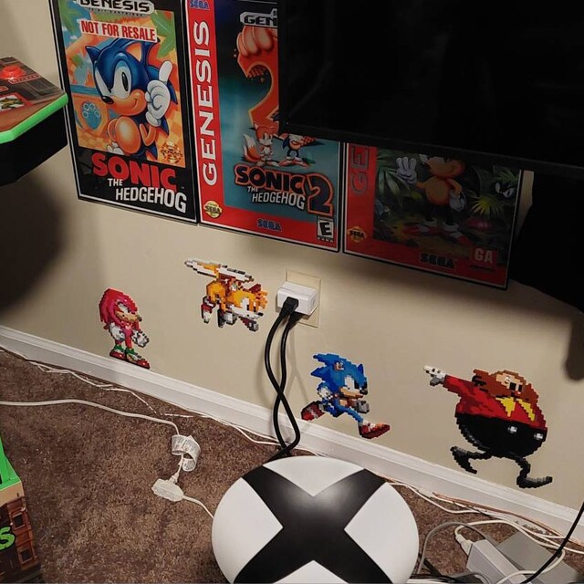 Painting Wall Decoration Sonic Sprite From the Video Game -  Norway